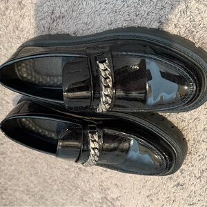 Black loafers